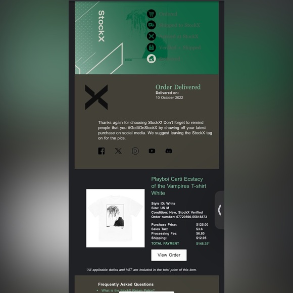 Playboi carti ecstasy of the vampires t-shirt - Picture 4 of 4